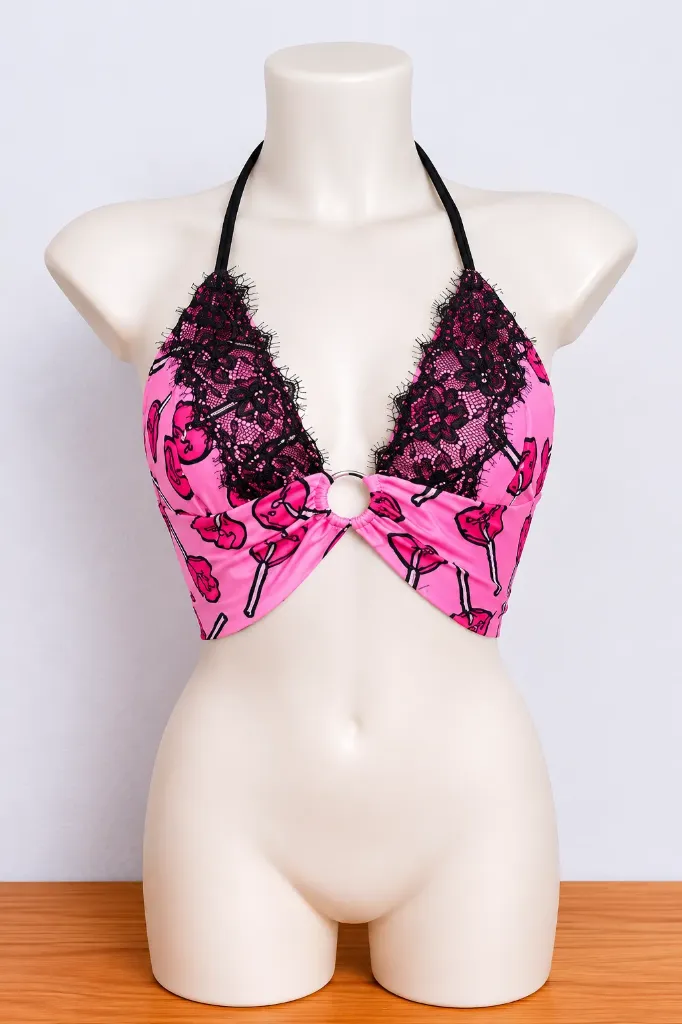 Top Brallete Piruleta (S, Rosa)